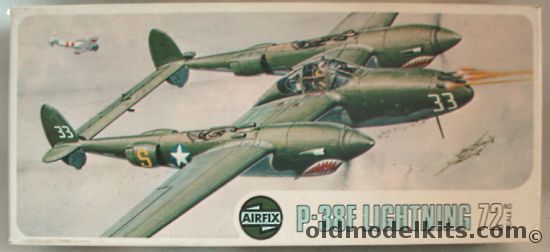 Airfix 1/72 Lockheed P-387F Lightning - 347th FG Guadalcanal 1943 / 14th FG Algeria 1942, 03018-0 plastic model kit